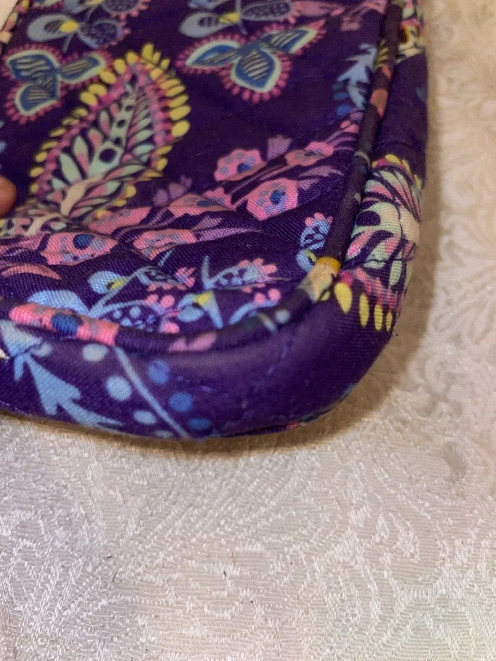 Vera Bradley Floral Wristlet Wallet - Purple - Picture 10 of 16